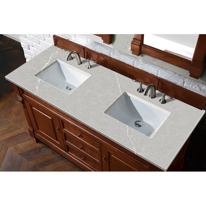 Darby Home Co Vivanco 60'' Freestanding Double Bathroom Vanity with Vanity Top & Reviews Wayfair